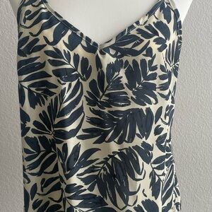 Cupshe Blue and Cream Camisole Top